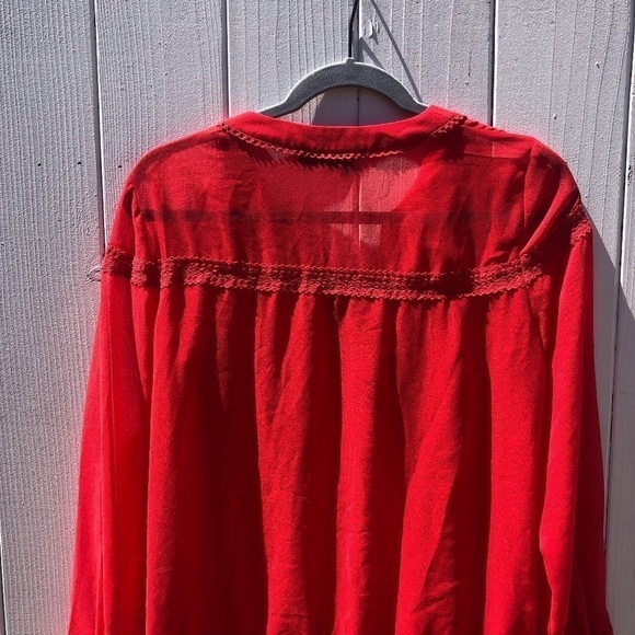 The Kooples Boho Tie Silk Top - Picture 6 of 10